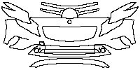Mercedes-Benz GLA Base 2013 - Bumper+Headlamp