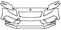 Mercedes-Benz GLA AMG GLA 45 2015 - Bumper+Headlamp