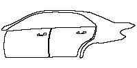 Mercedes-Benz E Class Sedan 2010 - (left) Door+Rear Fender