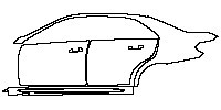 Mercedes-Benz E Class Sedan 2014 - (left) Door+Rear Fender+Side Skirt