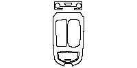 Maserati Ghibli Interior 2014 - Center Console (without flap cover on cup holder)