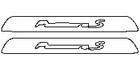 Porsche Panamera Interior 2014 - (front) Door Sill (with Panamera S emblem)