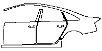 (left) Door+BC Pillar+Rear Fender+Side Skirt