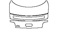 Audi R8 V8 2008 - Trunk Lid (with R8 emblem)