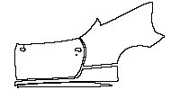 Ferrari 458 Italia 2010 - (left) Door+Rear Fender+Side Skirt (for Left Hand Drive)