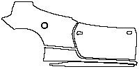 Ferrari 458 Spider 2012 - (right) Door+Rear Fender+Side Skirt (for Left Hand Drive)
