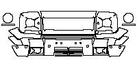 Mercedes-Benz G Class G500 2013 - Bumper+Grille+Headlamp