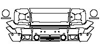 Mercedes-Benz G Class G500 2013 - Bumper+Grille+Headlamp (US Version)