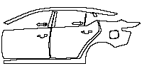 Nissan Altima (US) SR 2023 - (left)Door+Rear Fender (with Splash Guards)