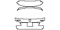 Mercedes-Benz GL Sport 2013 - Trunk Lid (with GL 3XX/5XX and 4 MATIC emblem)