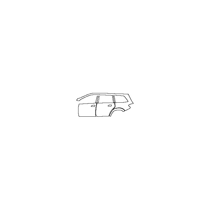 Mercedes-Benz GL Sport 2013 - (left) Door+BC Pillar+Rear Fender (with chrome handle inserts on doors)