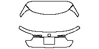 Mercedes-Benz GLA AMG GLA 45 2015 - Trunk Lid (with GLA 45 and AMG emblem)
