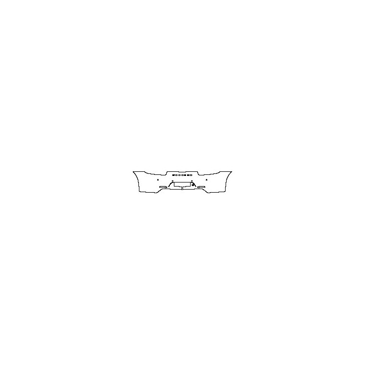Porsche 911 Carrera 2012 - Rear Bumper (for EU license plate frame cutout, with ''PORSCHE'' emblem, with 4 PDC)