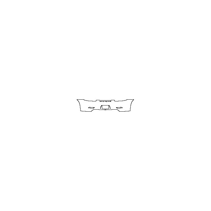 Porsche 911 Carrera 2012 - Rear Bumper (for US license plate frame cutout, with ''PORSCHE'' emblem)