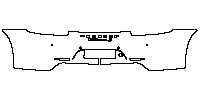 Porsche 911 Carrera S 2012 - Rear Bumper (for Chinese License Plate Frame, with ''PORSCHE'', ''911 Carrera S'' emblems, with 4 P