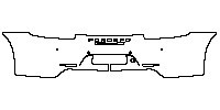 Porsche 911 Carrera GTS 2010 - Rear Bumper (for Chinese License Plate Frame, with ''PORSCHE'', ''911Carrera GTS'' emblems, with