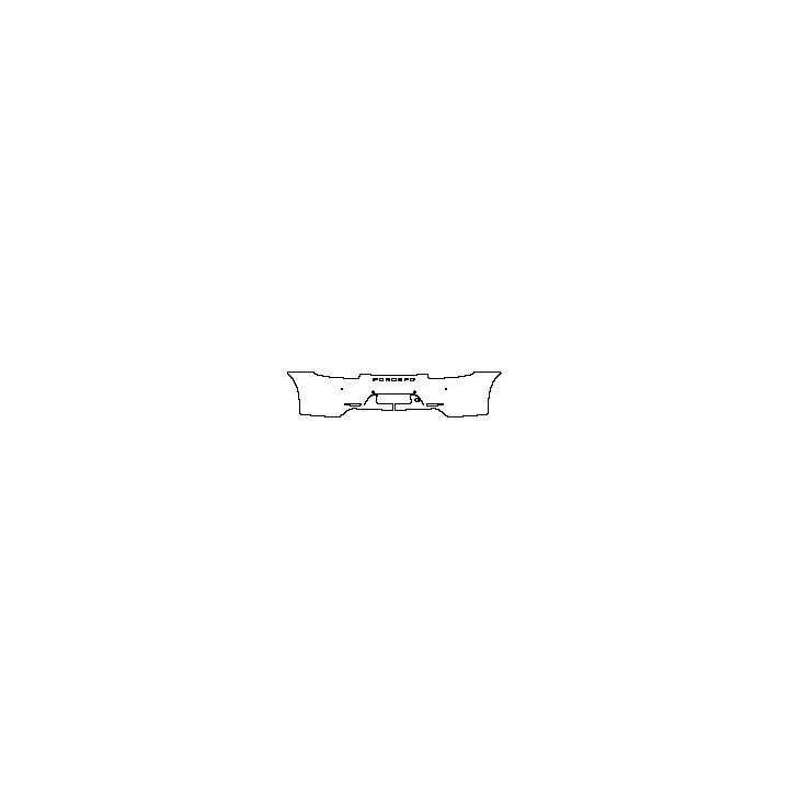 Porsche 911 Targa 4 GTS 2015 - Rear Bumper (for Chinese License Plate Frame, with ''PORSCHE'' emblem, with 4 PDC)