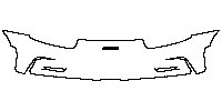 Porsche 911 GT3 RS 2012 - Rear Bumper (without license trim)