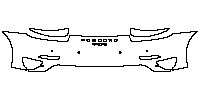 Porsche 911 Turbo 2014 - Rear Bumper (with PORSCHE and 911 Turbo emblem)