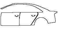 Audi A8 A8 (Standard Wheelbase) 2011 - (right) Door+Rear Fender