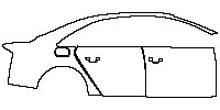 Audi A8 A8 (Standard Wheelbase) 2011 - (right) Door+Rear Fender