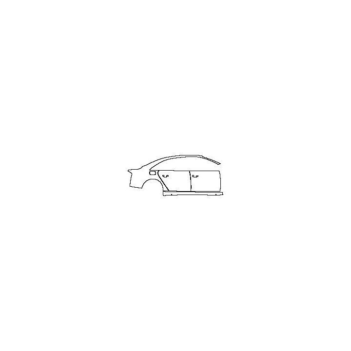 Audi A8 A8 L (Extended Wheelbase) 2011 - (right) Door+Rear Fender+Side Skirt