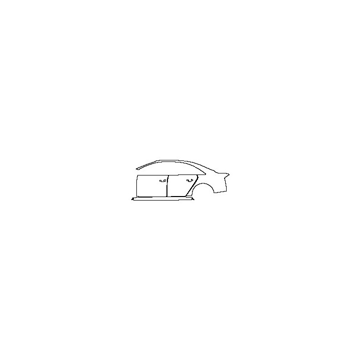 Audi A8 S8 (for Europe) 2013 - (left) Door+Rear Fender+Side Skirt