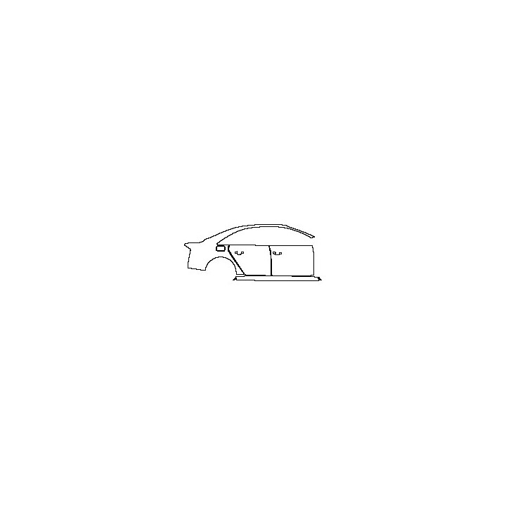 Audi A8 S8 (for Europe) 2013 - (right) Door+Rear Fender+Side Skirt