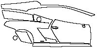 Lamborghini Gallardo LP 570-4 Superleggera 2011 - (right) Door+Side Skirt+Rear Fender (for Left Hand Drive)
