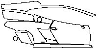 Lamborghini Gallardo LP 570-4 Superleggera 2011 - (right) Door+Rear Fender+Side Skirt (for Right Hand Drive)