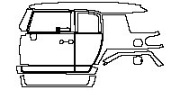 Toyota FJ Cruiser Exterior 2007 - (left)Door+Side Skirt+Rear Fender
