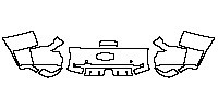 Toyota FJ Cruiser Exterior 2007 - Rear Bumper (For American models，with Trailer Hook)