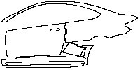 Mercedes-Benz C Class Coupe 2012 - (left) Door+Rear Fender+Side Skirt