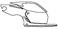 Ferrari 599 GTO 2011 - (right) Door+Rear Fender+Side Skirt (with pininfarina emblem on Rocker Panel)