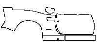 Ferrari 246 GT 1969 - (right) Door+Rear Fender+Side Skirt