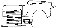 Ferrari Testarossa Exterior 1984 - (left) Door+Rear Fender+Side Skirt