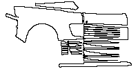Ferrari Testarossa Exterior 1984 - (right) Door+Rear Fender+Side Skirt