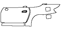 Porsche 911 Carrera 2004 - (left) Door+Rear Fender+Side Skirt