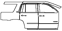 Chevrolet Tahoe Exterior 2015 - (right) Door+Rear Fender+Side Skirt (with ''TAHOE'' , ''LTZ'' emblems)
