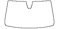 Seat Ateca Window 2016 - Windshield (inside) (with mirror and dotted area cutout, Edge exceeds the innder side of black cermic b