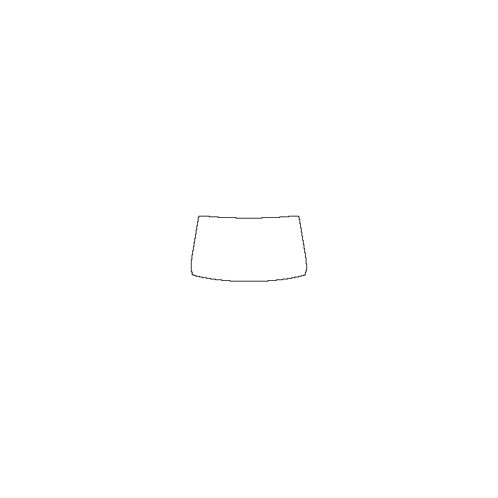 Seat Ateca Window 2016 - Windshield (inside) (without mirror and dotted area cutout, Edge exceeds the innder side of black cermi