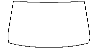 Seat Ateca Window 2016 - Windshield (inside) (without mirror and dotted area cutout, Edge exceeds the innder side of black cermi