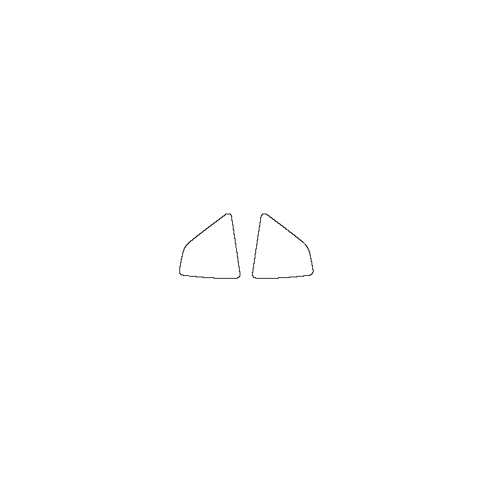 Seat Ateca Window 2016 - Rear Quarter (Edge exceeds the innder side of black cermic by 3mm)
