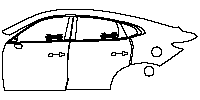 Changan Auto CS85 COUPE (RUS) Exterior 2019 - (left) Door+Rear Fender+Side Skirt