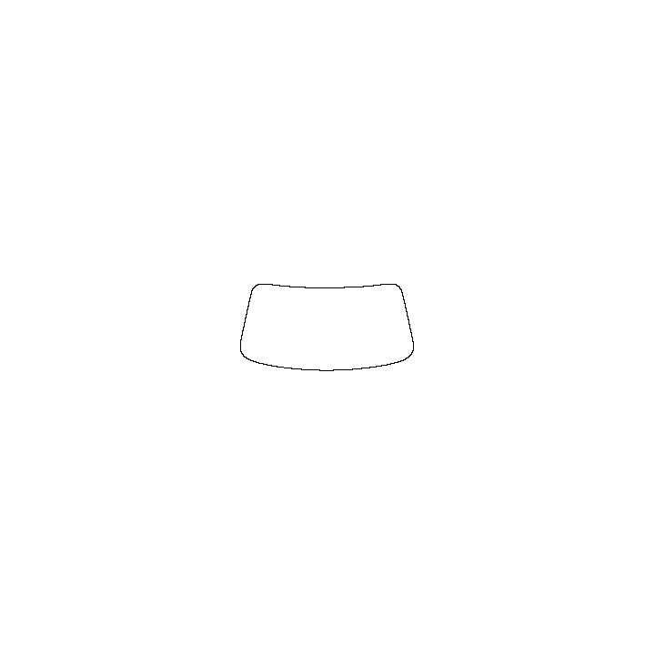 BMW 3 Series Sedan 2019 - Windshield (inside) (without mirror cutout)