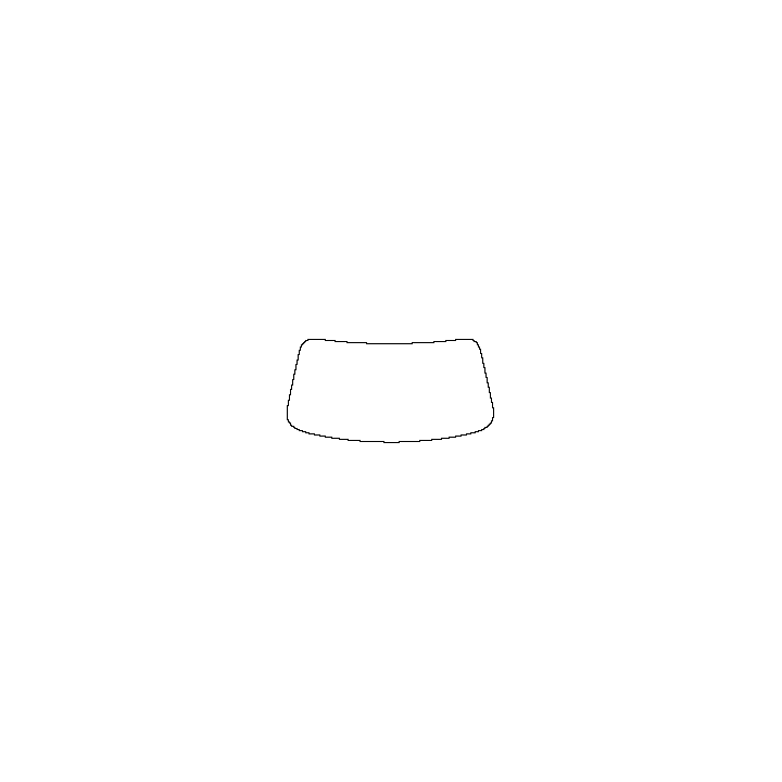 BMW 3 Series Touring 2019 - Windshield (inside) (without mirror cutout)
