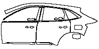Ford Kuga Exterior 2020 - (left) Door+Rear Fender+Side Skirt