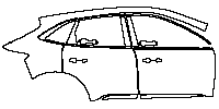 Ford Kuga Exterior 2020 - (right) Door+Rear Fender+Side Skirt