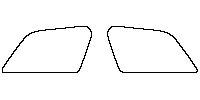 Lincoln Aviator Window 2020 - Rear Quarter (Edge exceeds the innder side of black cermic by 3mm)