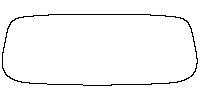 Lincoln Aviator Window 2020 - Rear Window (Edge ends at the inner side of dotted area)